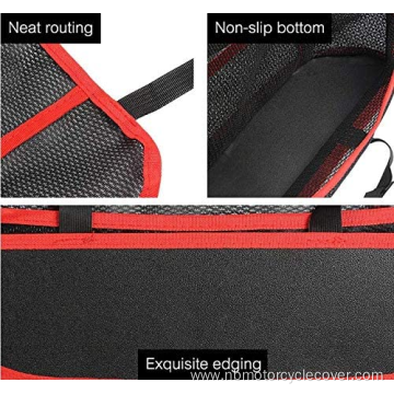 3 layer pu leather mesh organizer between seats